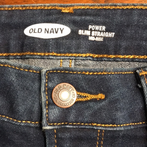 Old Navy Mid-Rise Power Slim Straight Jeans - Picture 5 of 12